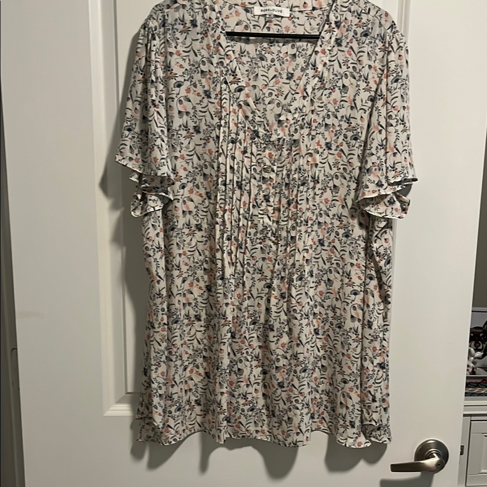 Floral Print Blouse - Multicolor
